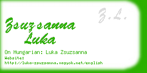 zsuzsanna luka business card